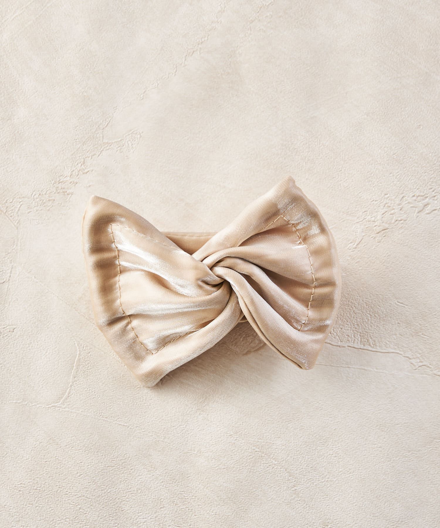 日本 Lattice - [日網熱銷] 簡單優雅紐結髮圈-逐光夢幻-淺米