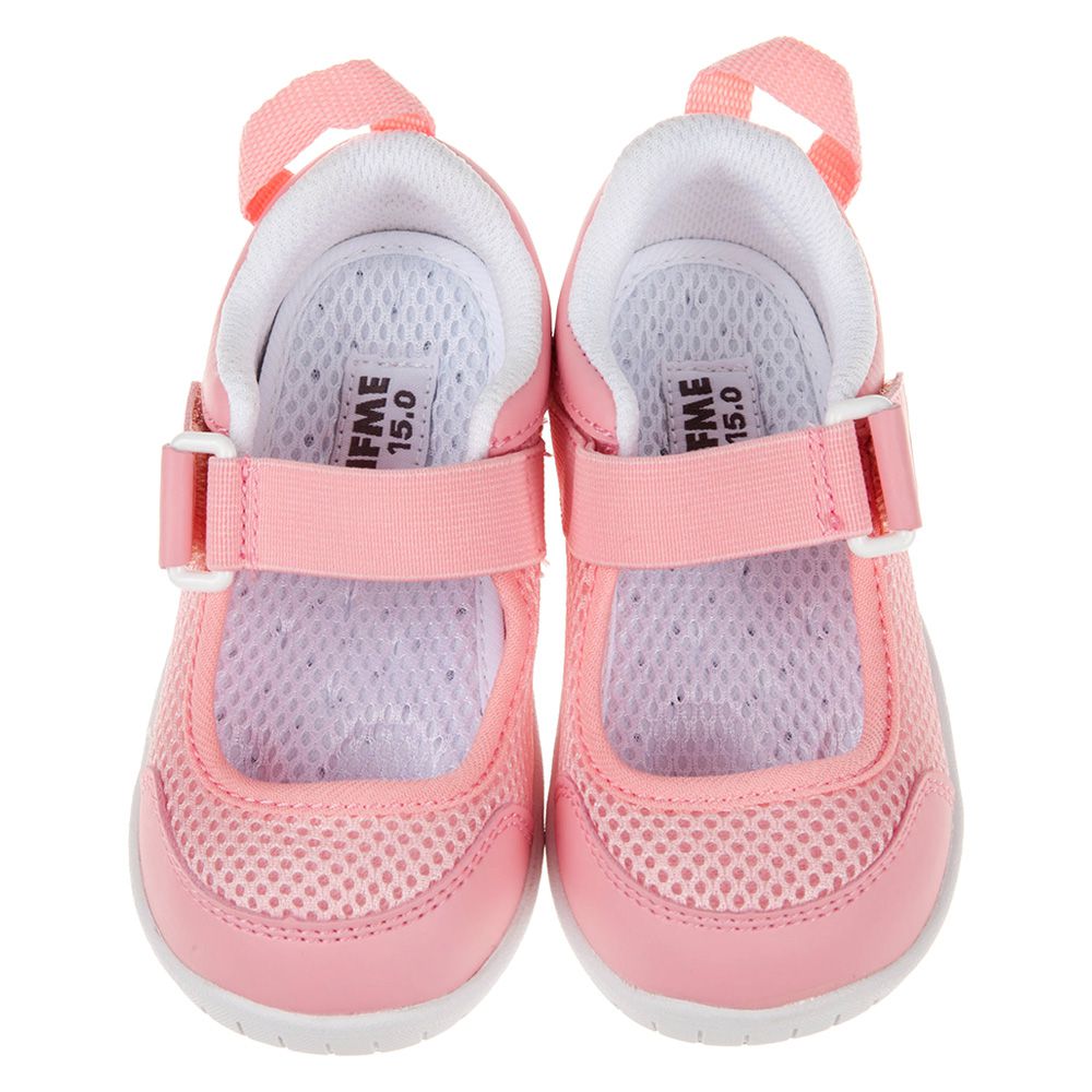 日本IFME - 日本IFME透氣網布粉紅色兒童機能室內鞋