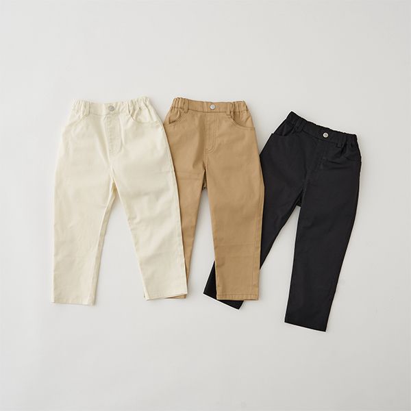 日本 b-ROOM - 好實搭寬鬆感彈性長褲-米色