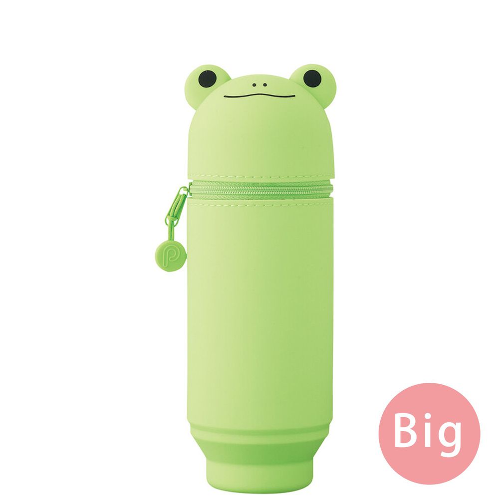 日本文具 LIHIT - 直立式可伸縮鉛筆盒(22支筆)-青蛙 (Big size)