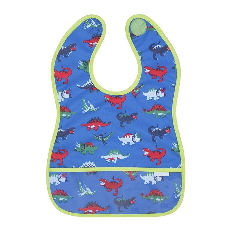 英國 JoJo Maman BeBe - 無袖圍兜-恐龍嬉戲