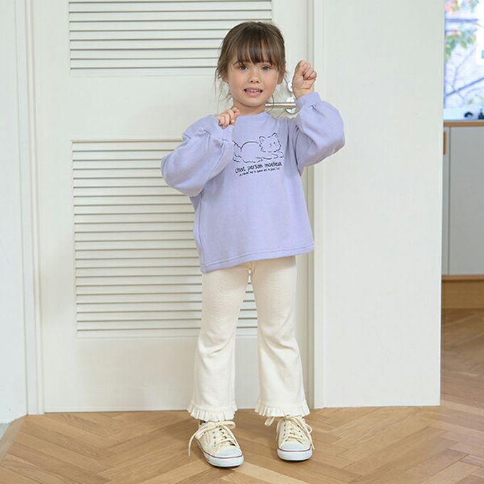 日本 Lycee mine - 百搭印花春季長袖上衣-淺粉