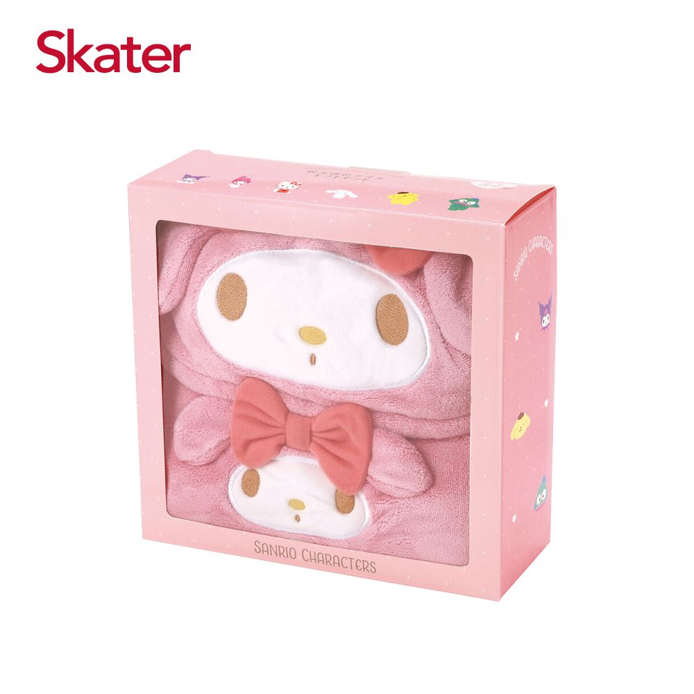 日本 SKATER - 親膚超纖巾禮盒-美樂蒂-(兩用巾+乾髮巾)
