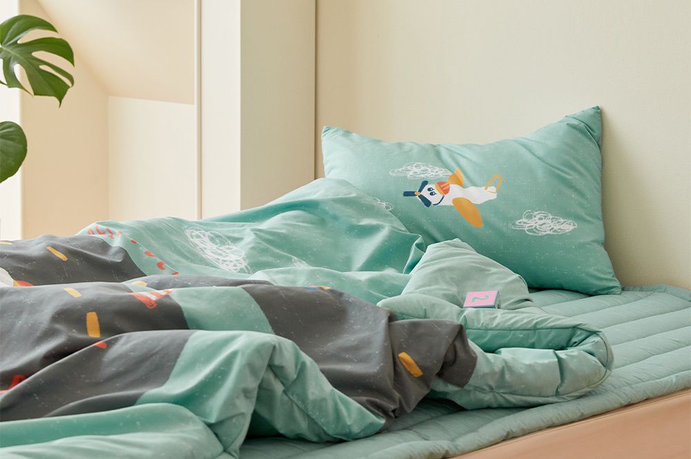 韓國 Maatila - (兒童款)可水洗M2全方位抗菌防蟎棉被-公路車車