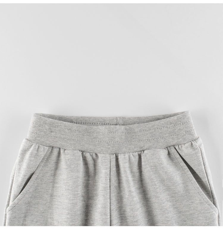 純棉長褲-挖掘機-灰色