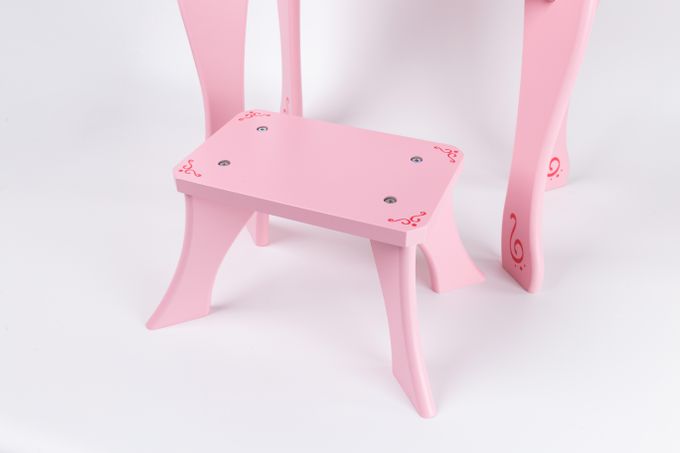 德國 Hape - 粉紅梳妝台組