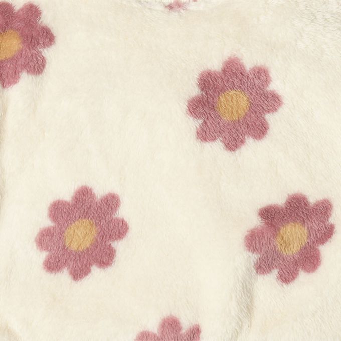 akachan honpo - 長袖休閒上衣-滿版圖案 起絨-象牙白色