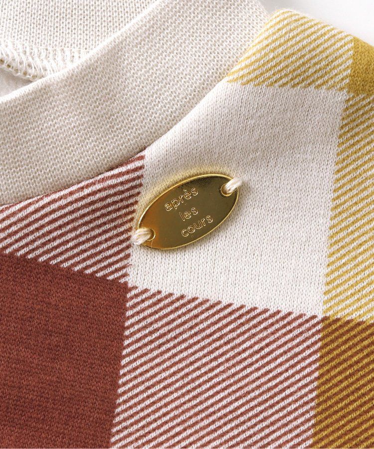 日本 apres les cours - [推薦]內刷毛溫暖荷葉長袖洋裝-丹寧-海軍藍