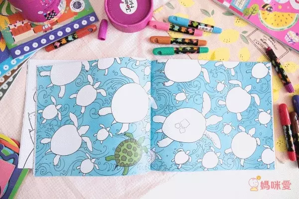 JoanMiro - 兒童塗鴉本-女孩版