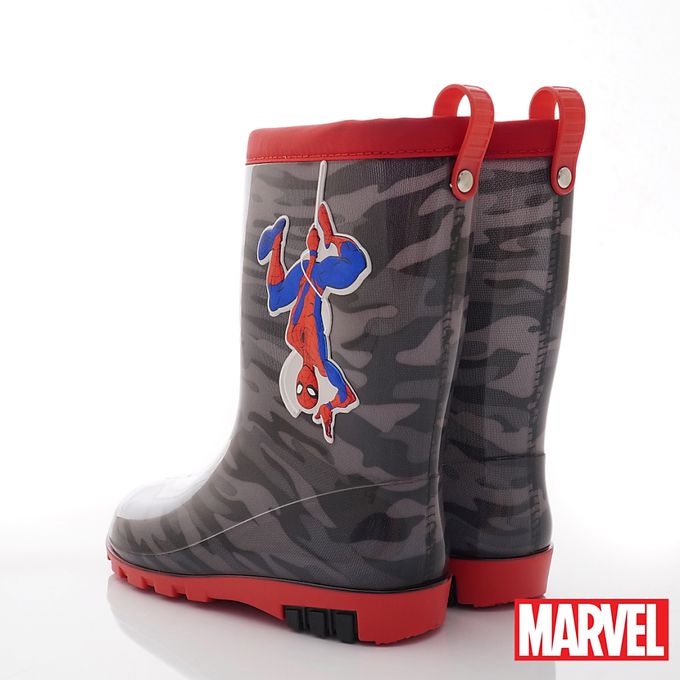 台灣製蜘蛛人長筒雨鞋(中小童段)-雨鞋-黑
