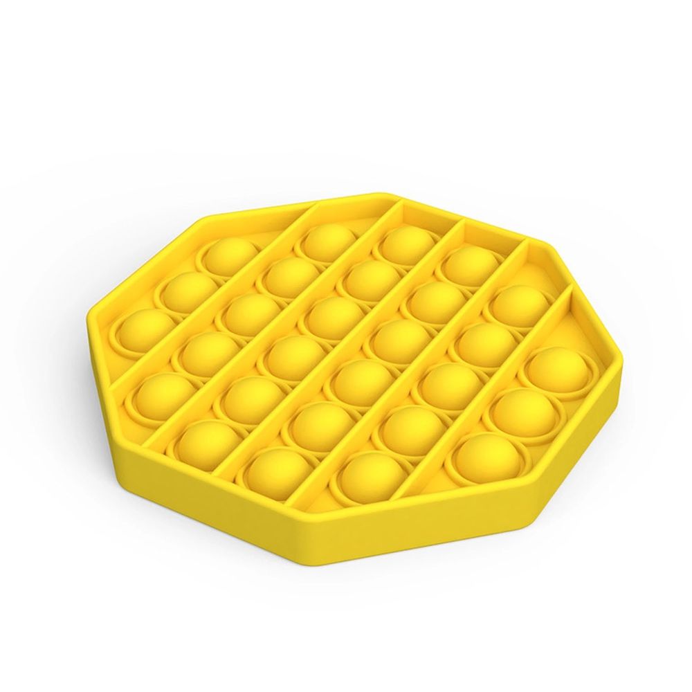 嘻嘻哈哈 - POP IT 療癒玩具-8邊形-黃