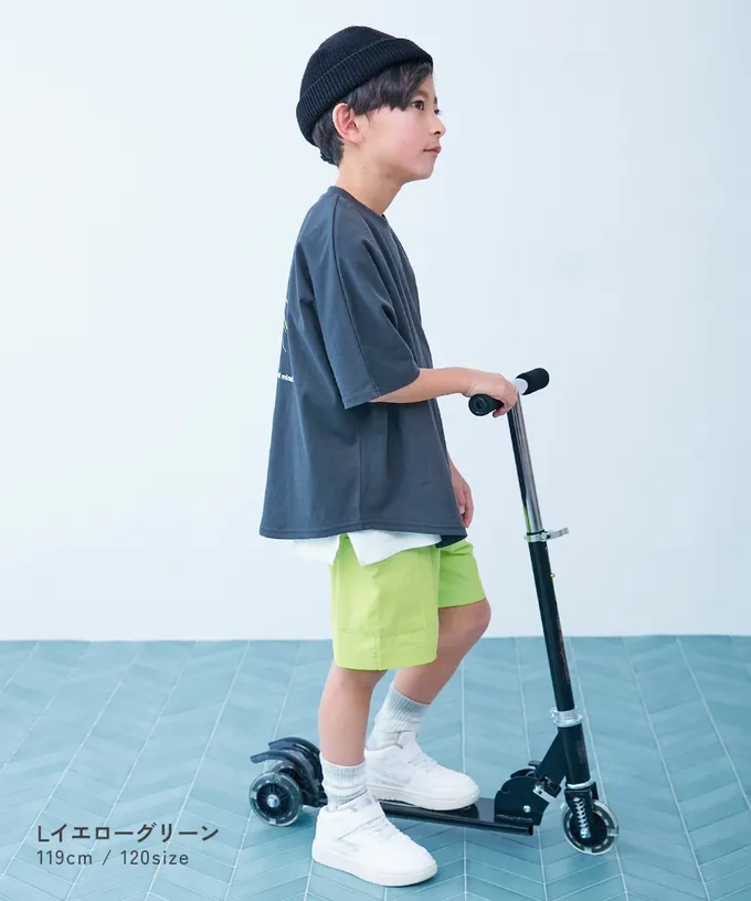 日本 devirock - [快乾防皺] 防污可烘舒適機能短褲-大口袋-灰紫