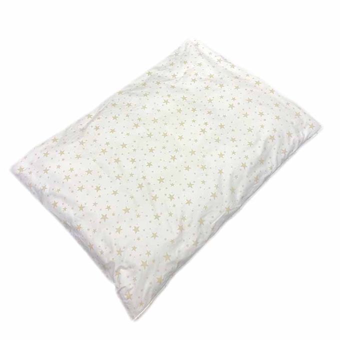 akachan honpo - 幼兒棉被7件組-自然 星星-米白色