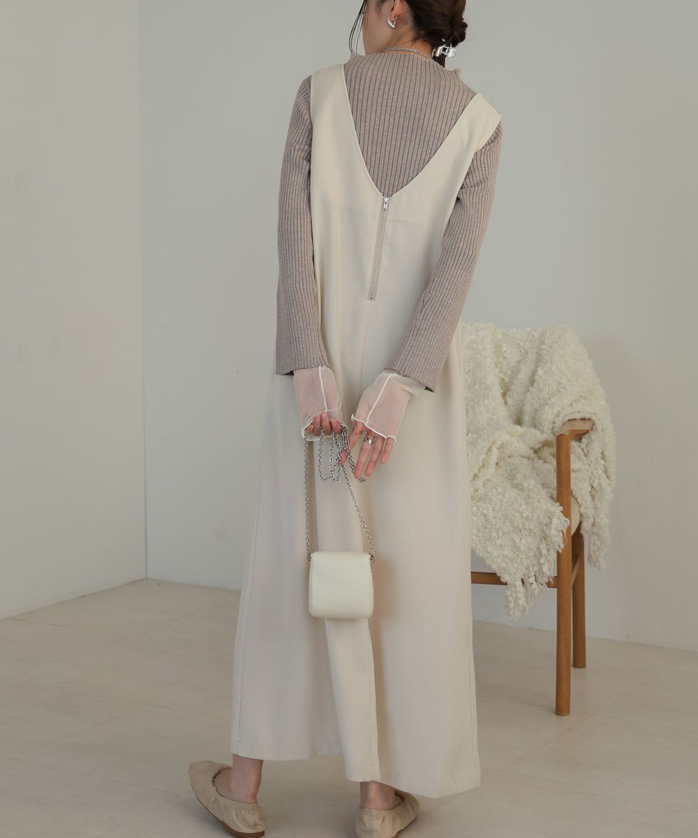 日本 Bab - 2WAY設計修身背心裙-水藍