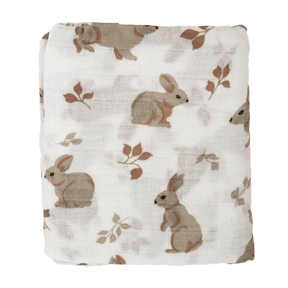 多功能紗布包巾 大尺寸 雙層純棉包巾蓋被-粉花朵 (120*110cm)