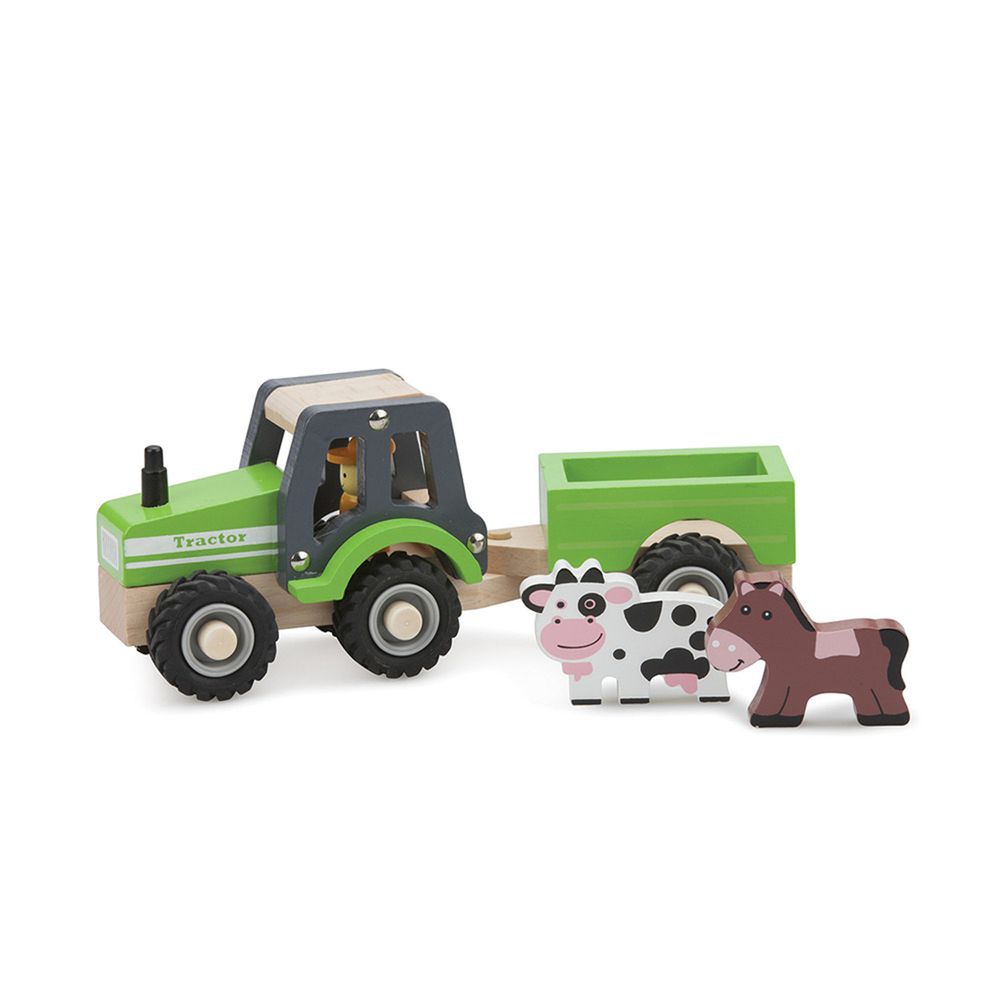 荷蘭 New Classic Toys - 動物農場拖拉車