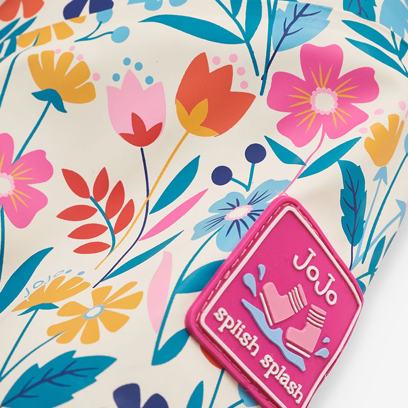 英國 JoJo Maman BeBe - 三合一多功能防水保暖外套-繽紛花卉