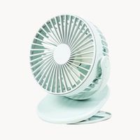 AIRMATE 艾美特 - 日系簡約風USB桌夾式充電風扇(UD705)-湖水綠