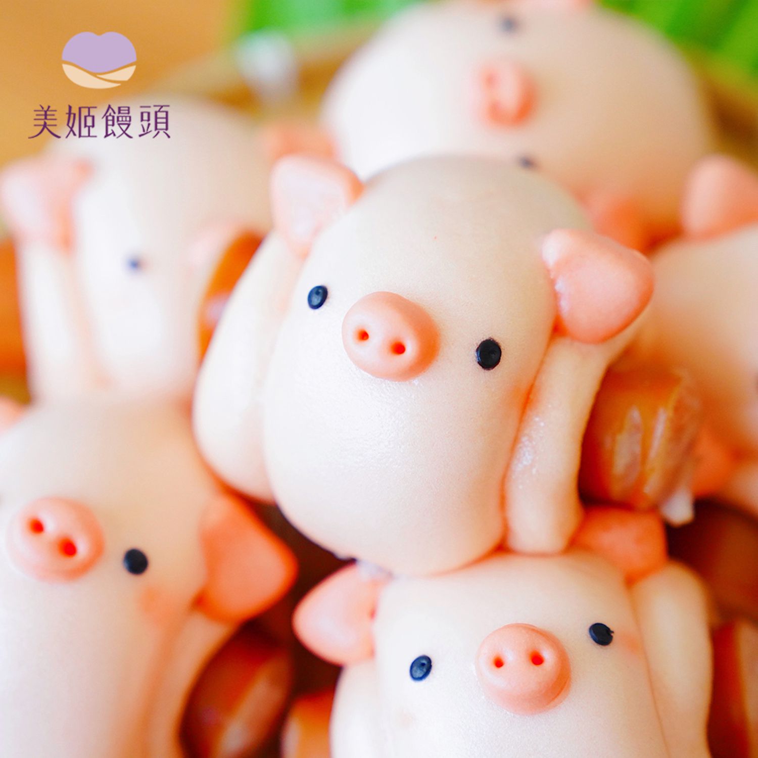 美姬饅頭 - 小豬豬鮮乳熱狗捲 (6入)-50g