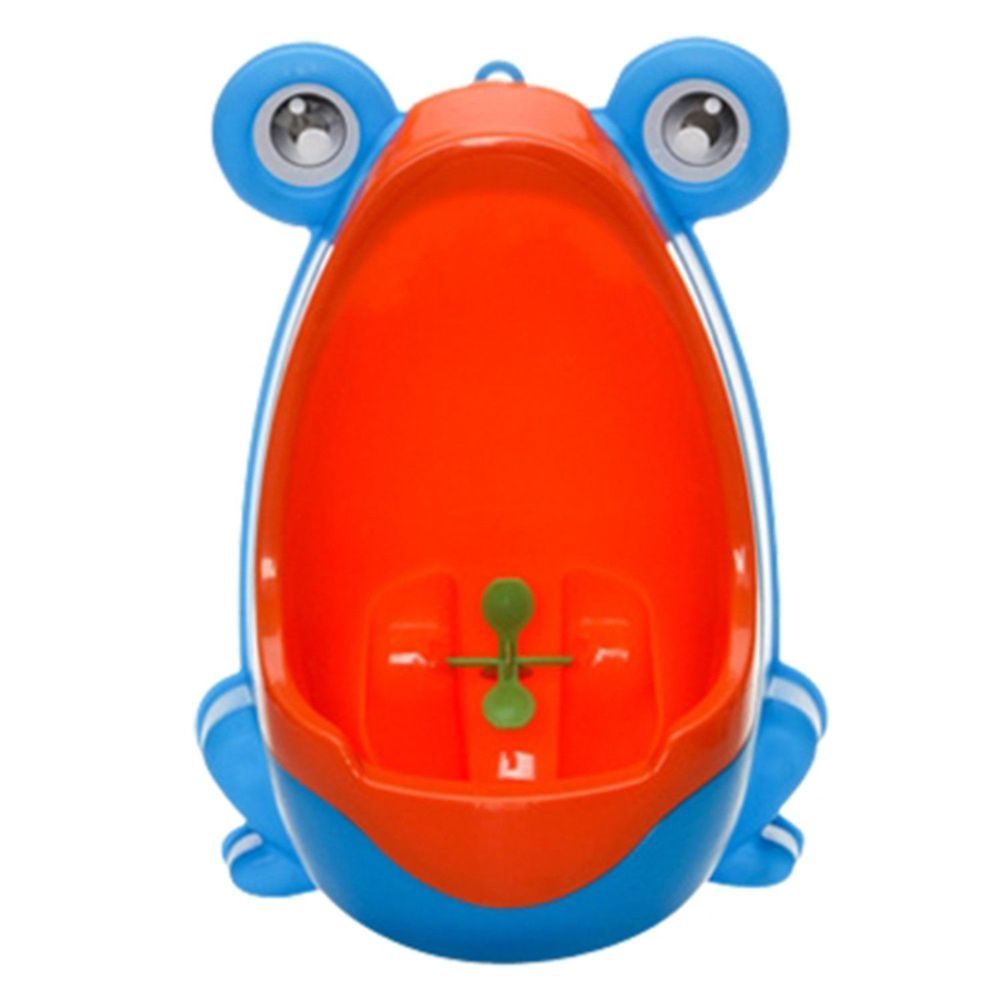 可愛青蛙造型男寶寶訓練尿尿小便斗-藍