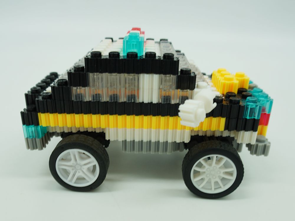 韓國 Color Story - 免燙拼豆包-3D立體黑色迴力警車(10mm)