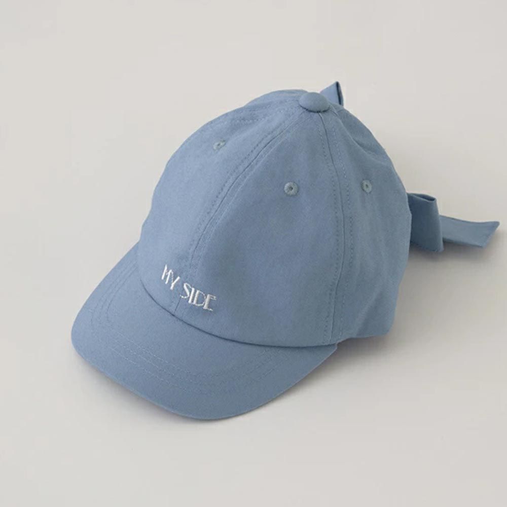 日本 Lycee mine - 大蝴蝶結刺繡logo棒球帽-丹寧藍