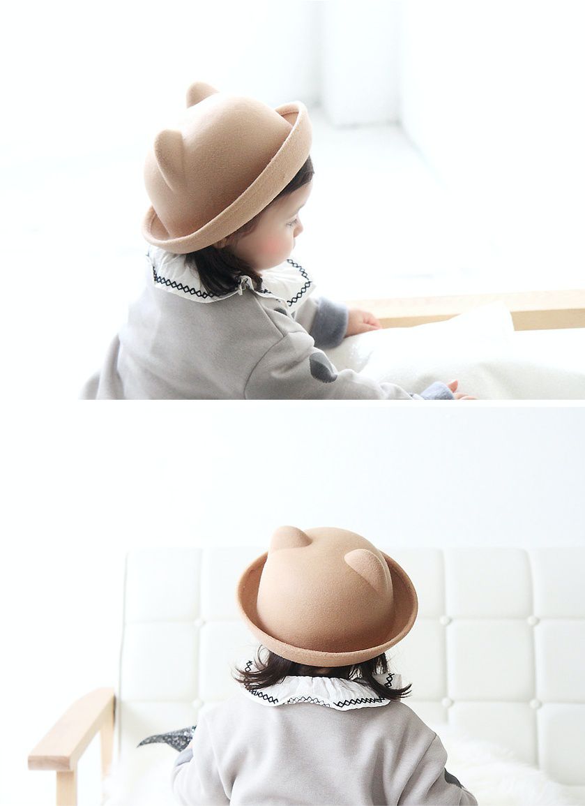 韓國 Babyblee - 挺版耳朵造型帽-紅 (FREE)