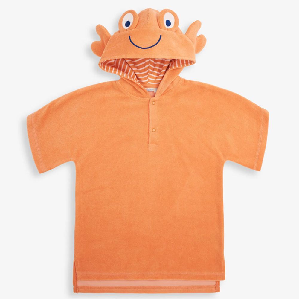 英國 JoJo Maman BeBe - 嬰幼兒/兒童游泳浴巾-螃蟹