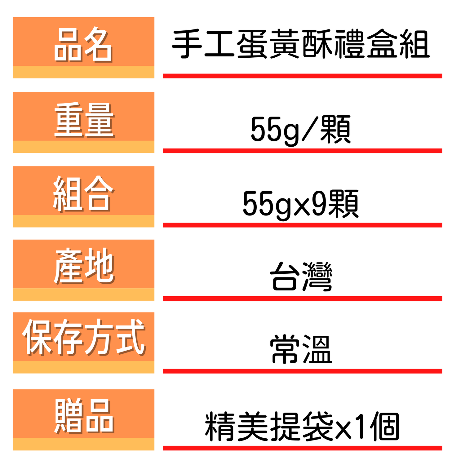 【國宴主廚温國智】 - 手工蛋黃酥禮盒組-蛋黃酥55gx9粒/盒