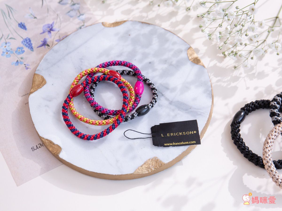 L. ERICKSON - 彈力髮圈-細款-Denim-12入組