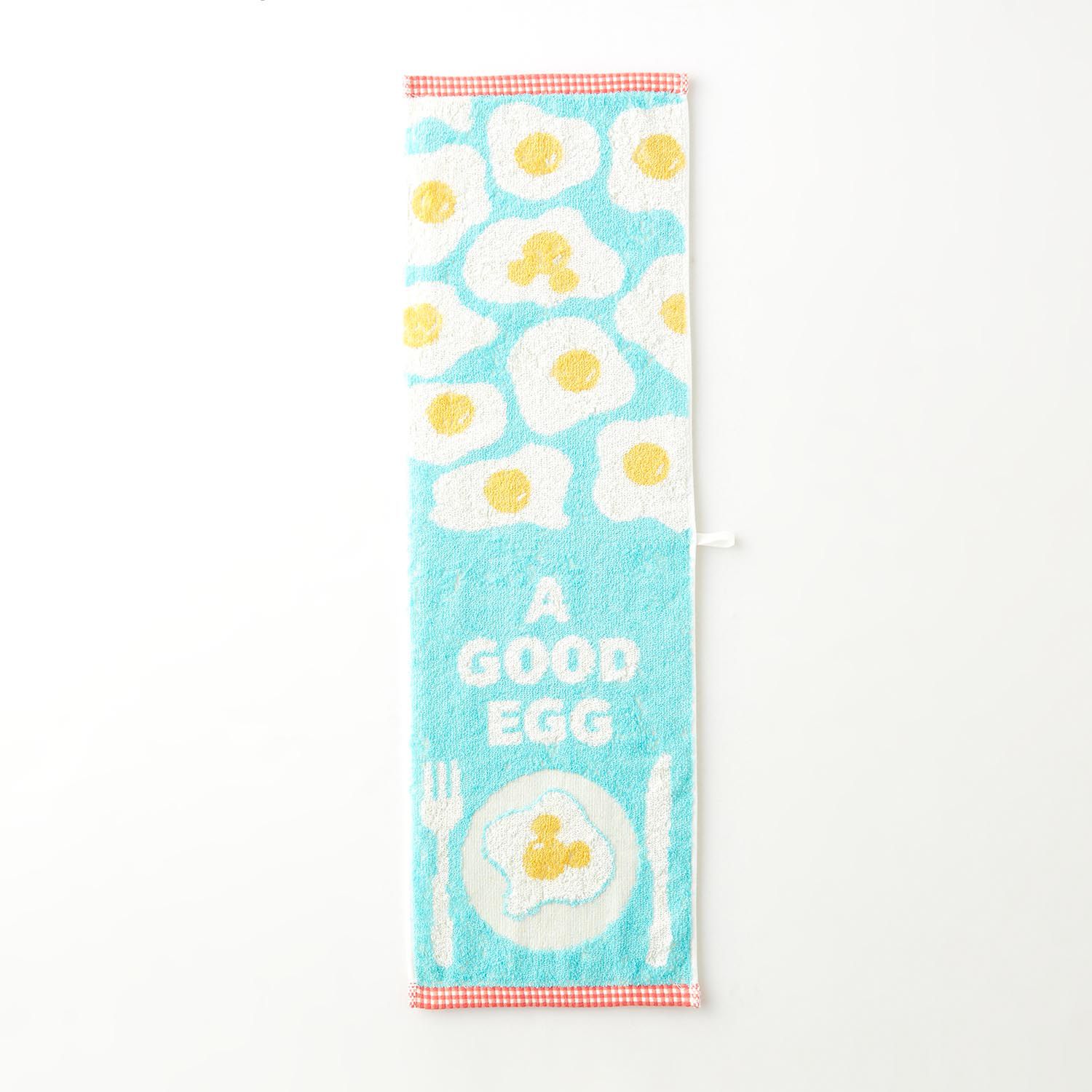 日本千趣會 - 日本今治產 速乾舒適長毛巾-米奇荷包蛋 (22x72cm)