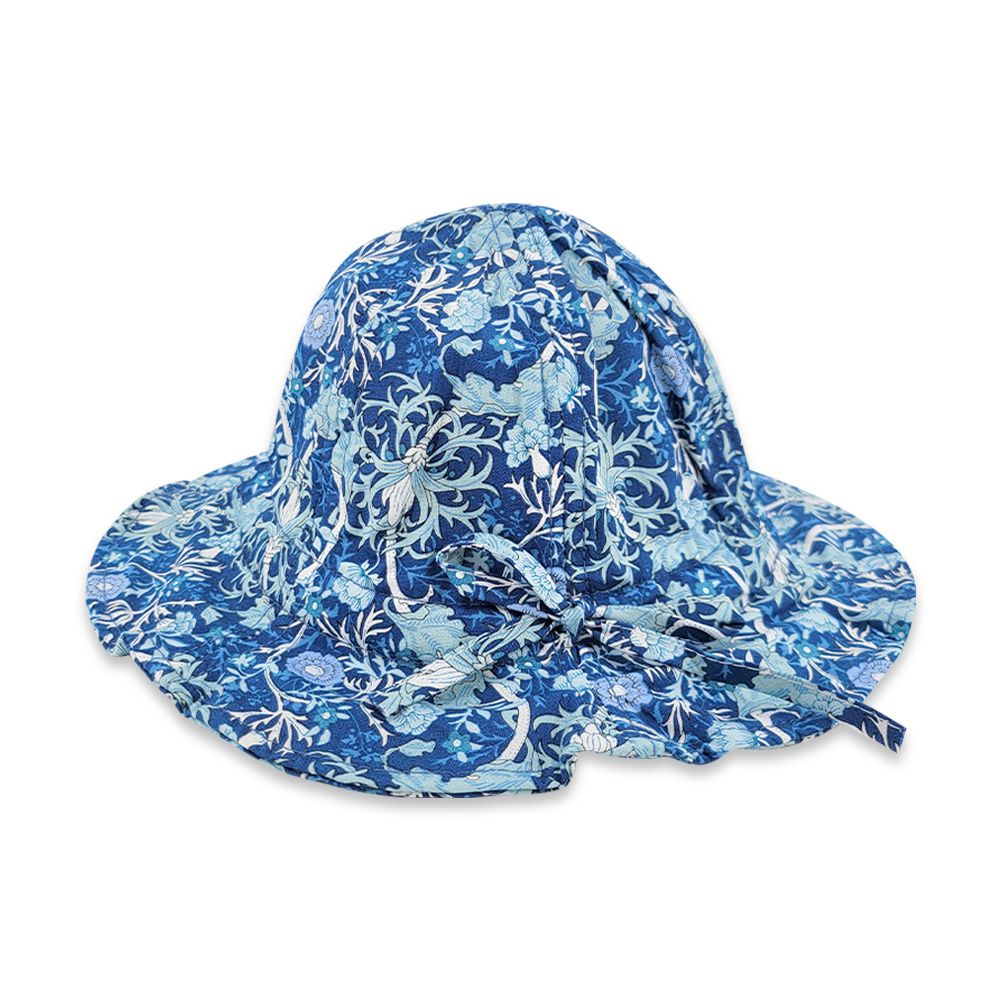 JoyNa - 寶寶遮陽帽 嬰兒漁夫帽 防曬透氣童帽 附防風繩-深色