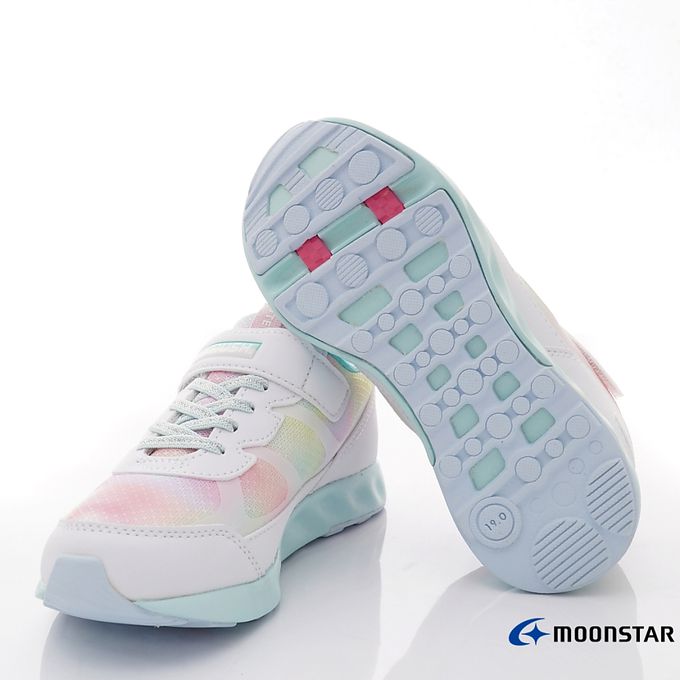 Moonstar日本月星 - LV競速2E運動鞋(中大童段)-運動鞋-白綠