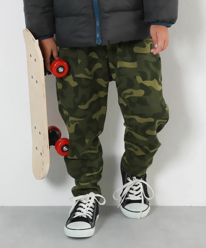 日本 devirock - RICH WARM 刷毛保暖哈倫寬鬆長褲-細格紋-黑