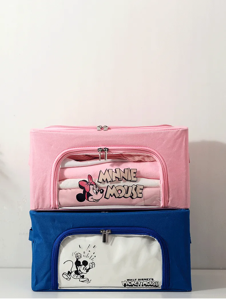 衣物收納箱-卡通米奇-藍色