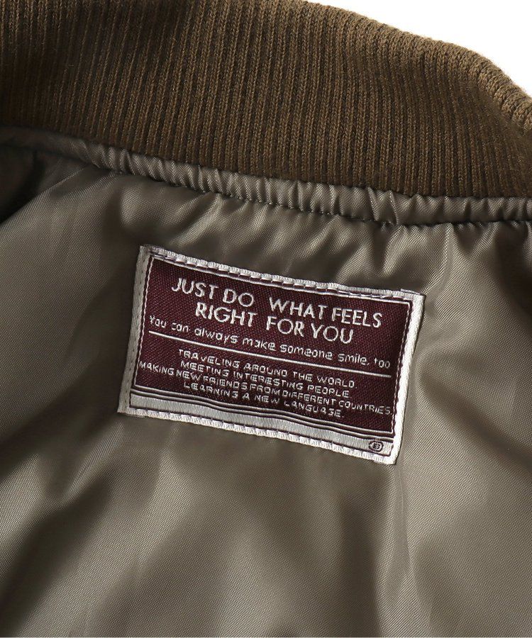 日本 BREEZE - 帥氣鋪棉MA-1飛行外套-軍綠x卡其