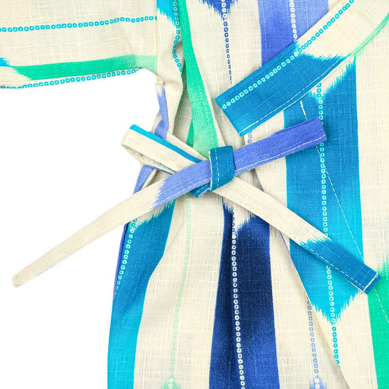 akachan honpo - 甚平包屁衣-箭羽紋-深藍色