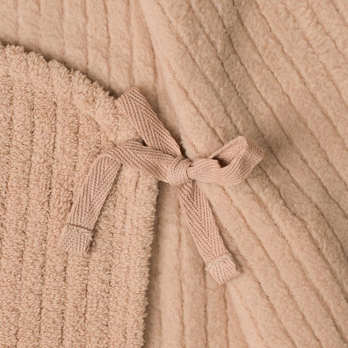 akachan honpo - 蓬鬆刷毛背心-咖啡色 (50~70cm)