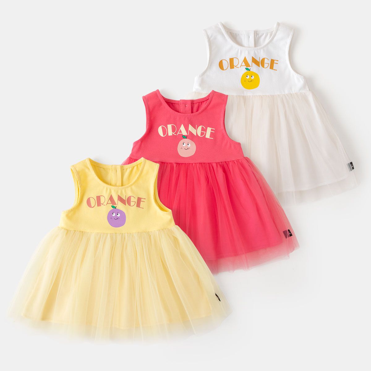 甜美網紗背心洋裝-微笑柳丁-紅色