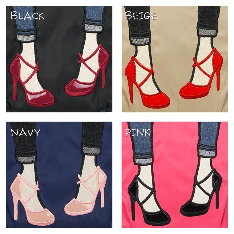 mis zapatos - 3way高跟鞋口金包(尼龍)-NV海軍藍 (27*22*13cm)