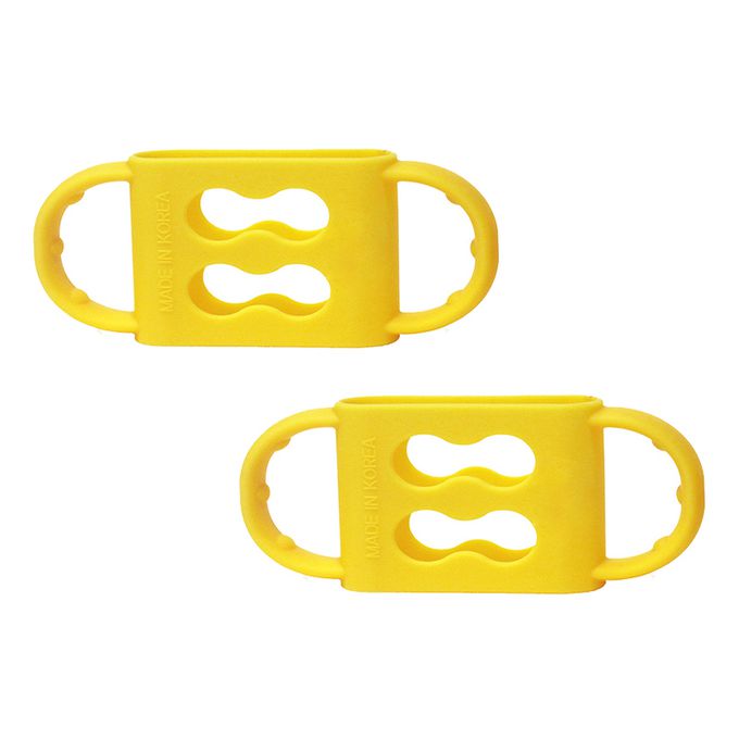 正韓 hibee - 奶瓶/水瓶防滑矽膠手把/把手(大款)_香蕉黃-HSBH2Y2(兩入)