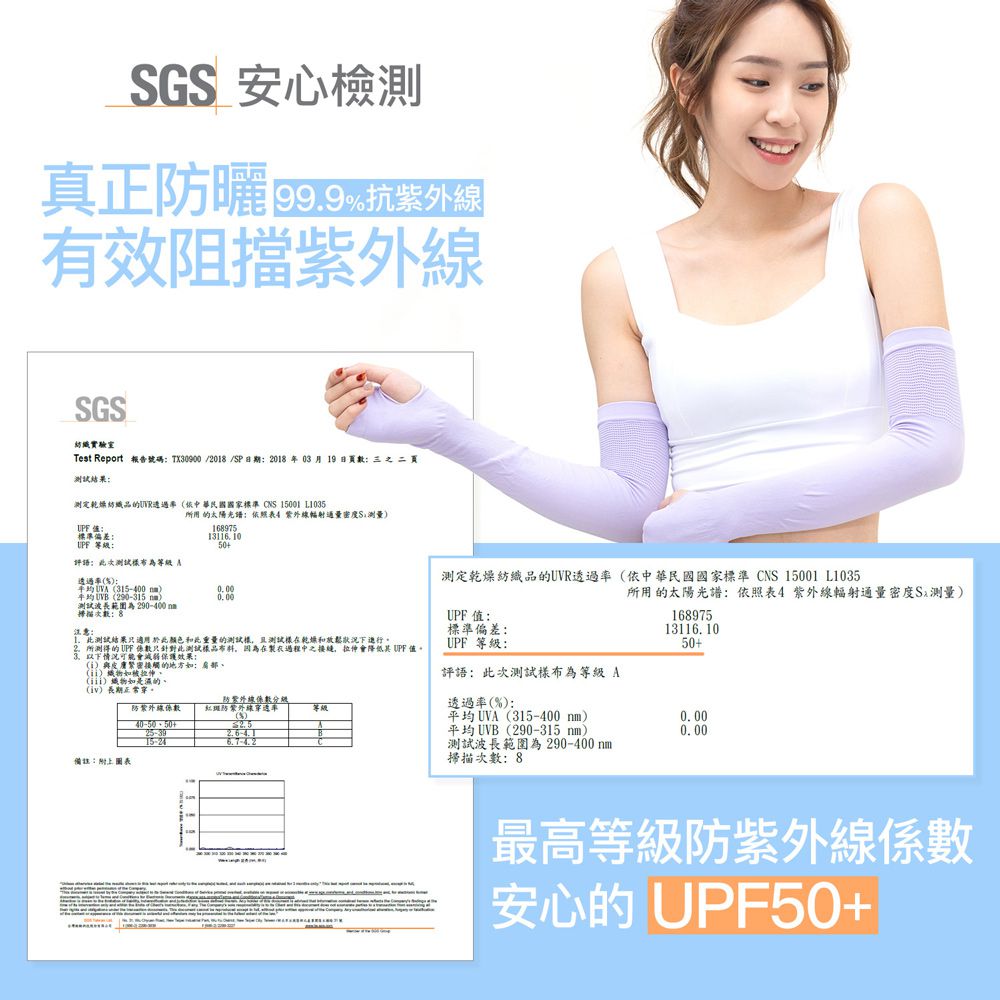 GIAT - UPF50+勁涼彈力防曬袖套(男女適用)-淺粉 (FREE)