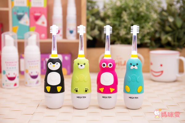 日本 VIVATEC - Mega Ten幼童電動牙刷-貓咪 (2~12歲適用)