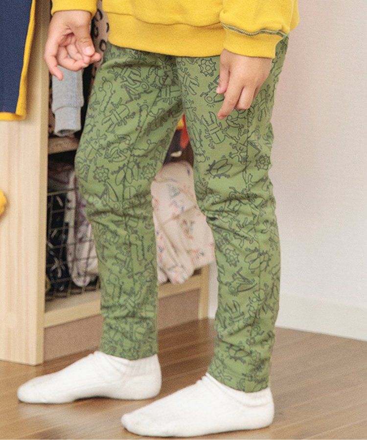 日本 BREEZE - 熱銷！百搭鬆緊長褲(9分丈)-美式速食-翡翠綠