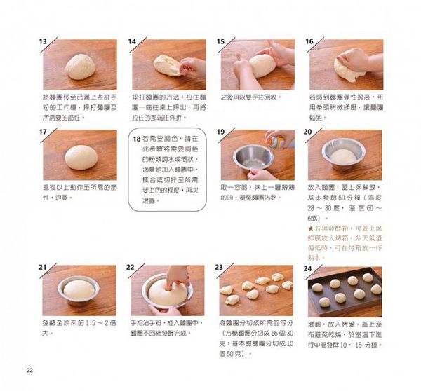 和平國際 - 鬆軟餡多！手撕方造型麵包-隨書附贈：22公分方形不沾烤模