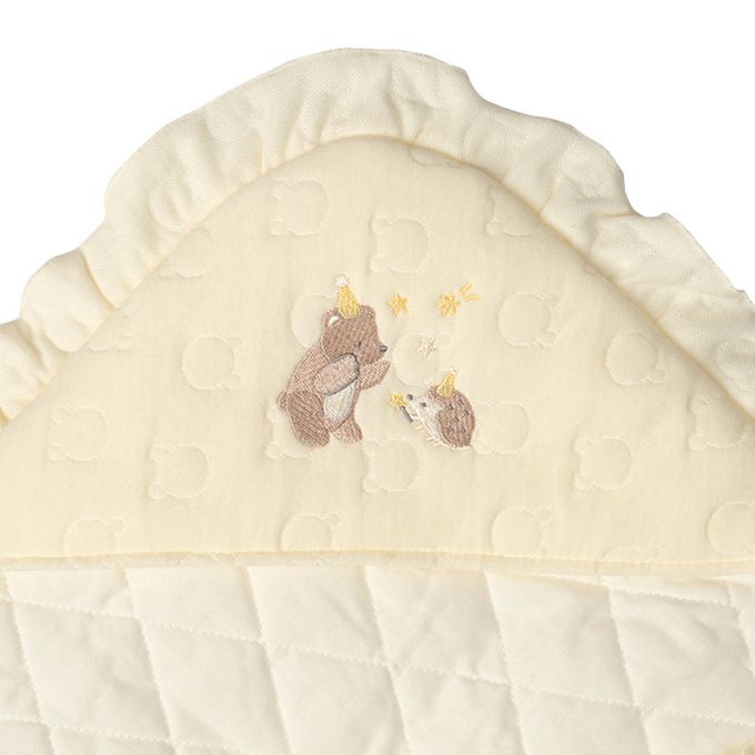 akachan honpo - 包巾 保暖鋪棉-淺卡其色 (80×80cm)