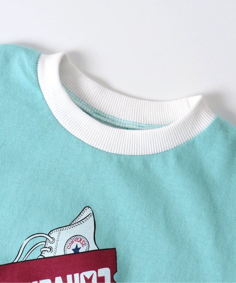 日本 BREEZE - CONVERSE聯名 印花長袖上衣-粉紅