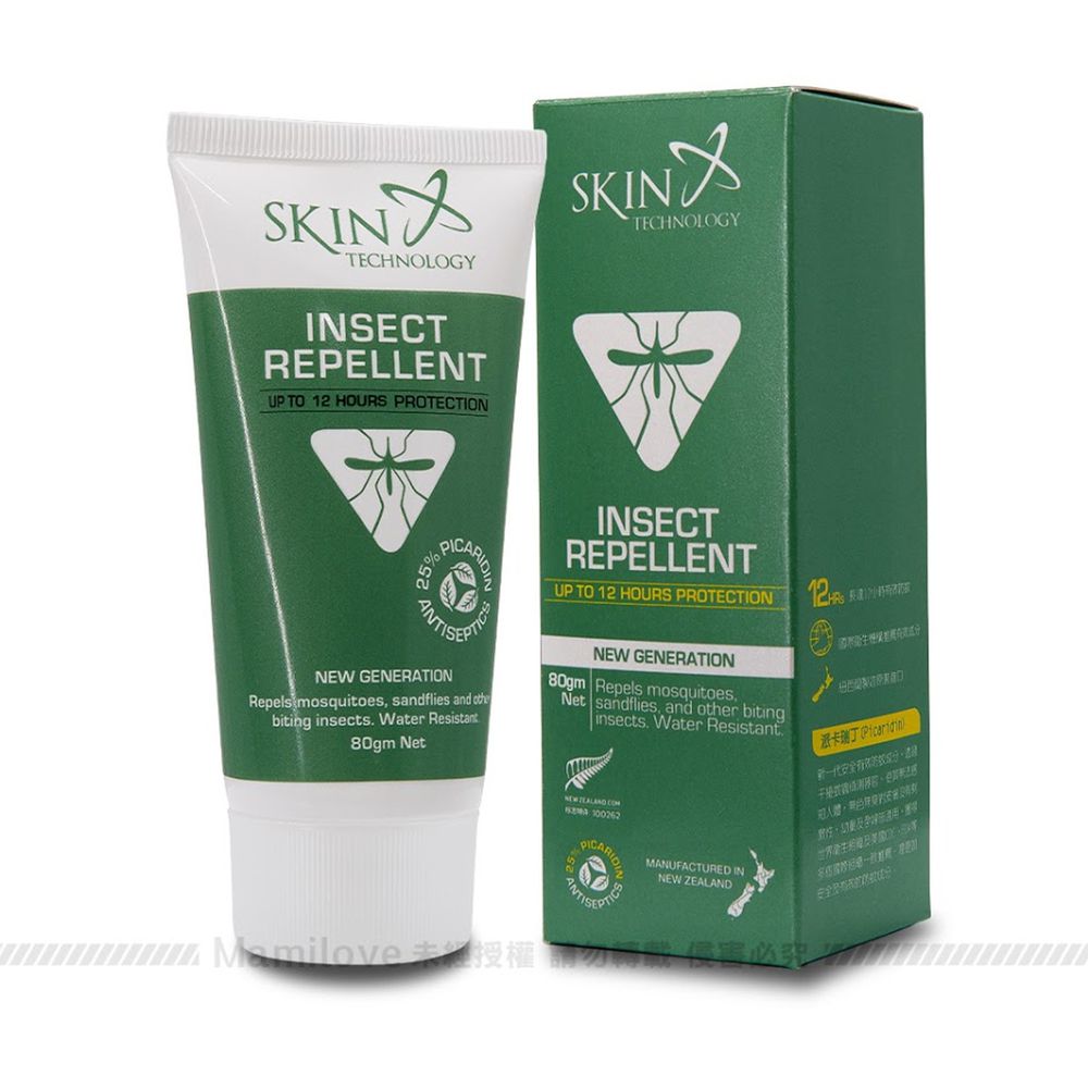 紐西蘭 Skin Technology Protect - 25%派卡瑞丁Picaridin 瑞斌12H長效防蚊乳霜-180ml