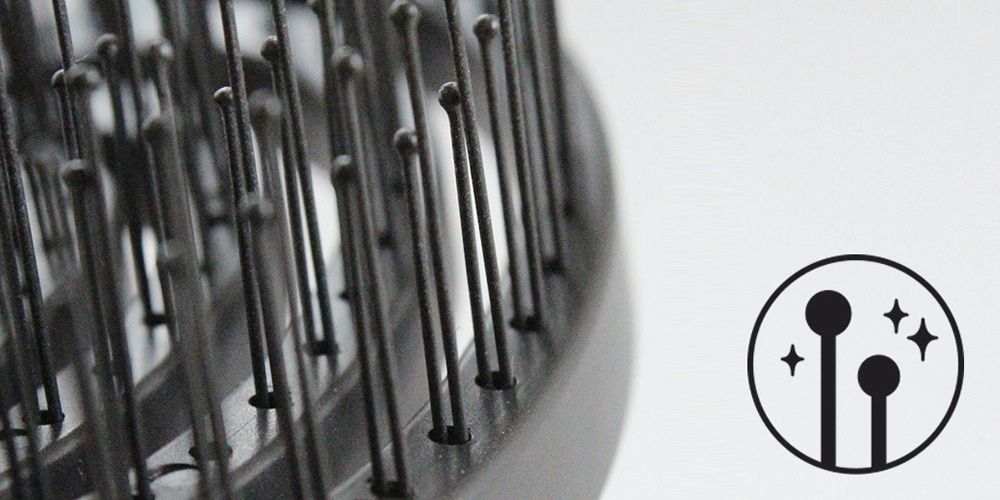 韓國 Yao - 鏤空頭皮按摩梳(兒童款)-泰迪熊-木紋色