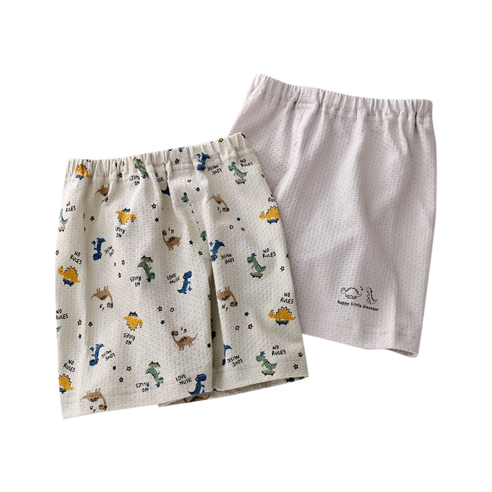 2件入-兒童短褲 五分褲 男童短褲 女童短褲-恐龍2件組